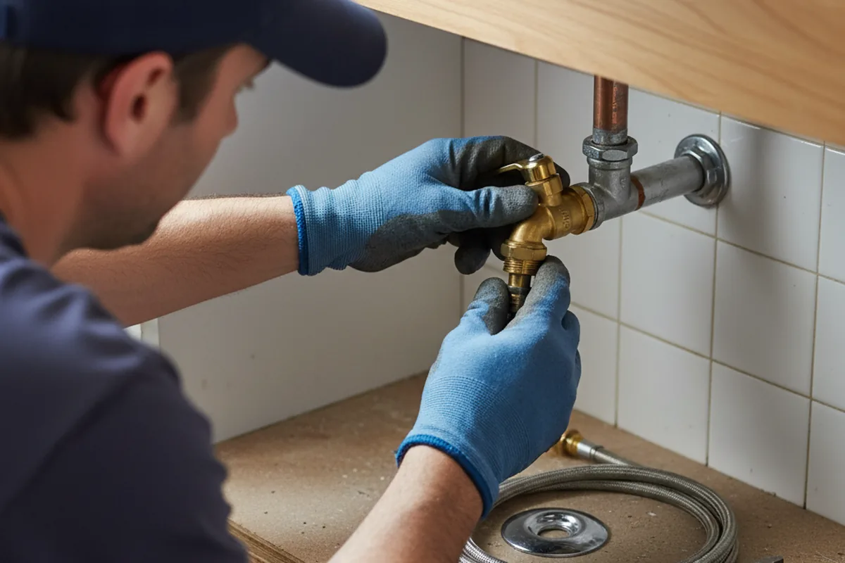 Shutoff valve and fitting work during Faucet and Fixture Repair in Marysville